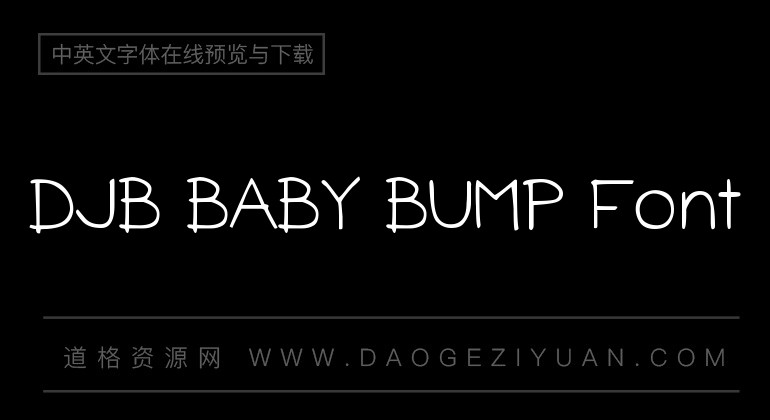 DJB BABY BUMP Font