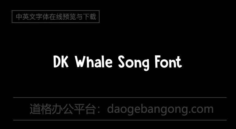 DK Whale Song Font