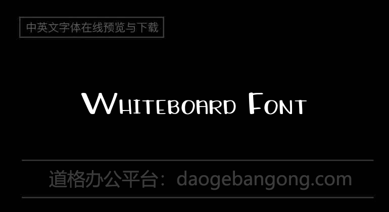 Whiteboard Font