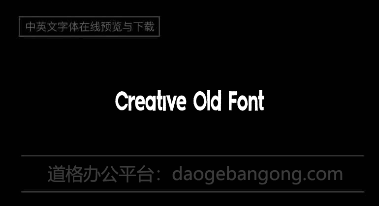 Creative Old Font