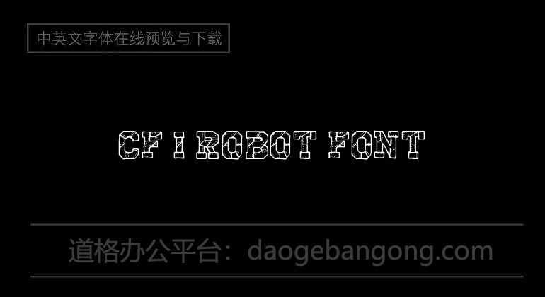 CF I Robot Font