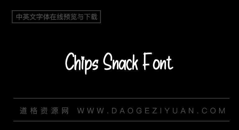 Chips Snack Font
