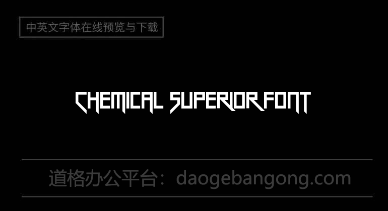 Chemical Superior Font