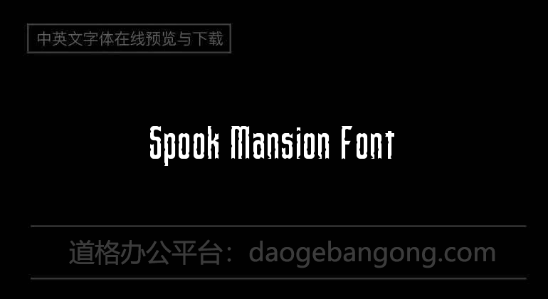 Spook Mansion Font