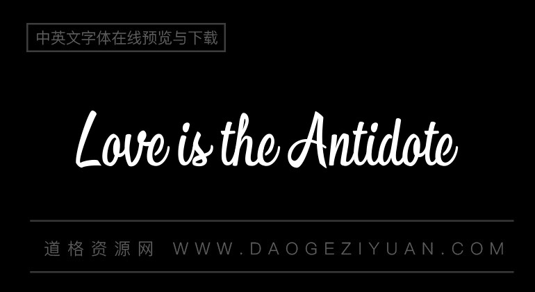 Love is the Antidote