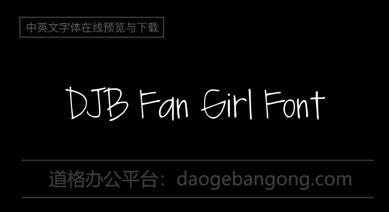 DJB Fan Girl Font