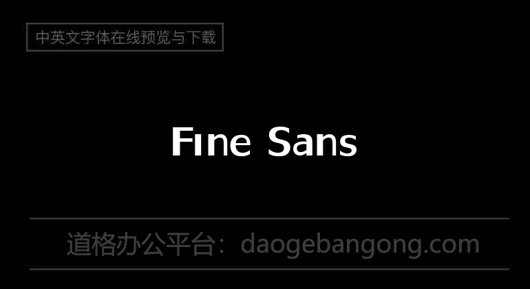 Fine Sans