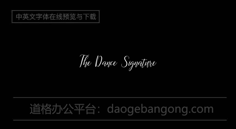 The Dance Signature