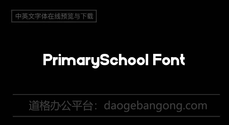 PrimarySchool Font