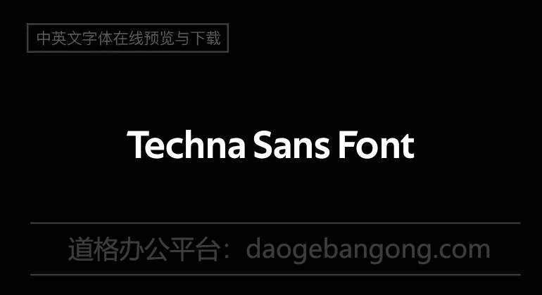 Techna Sans Font