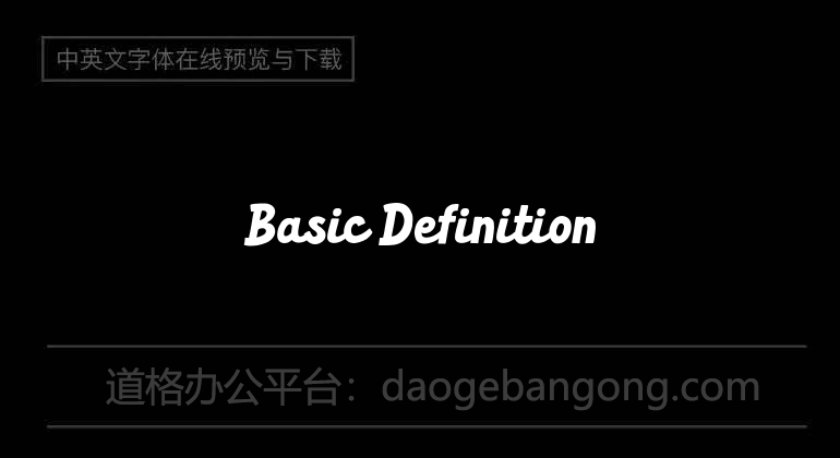 Basic Definition