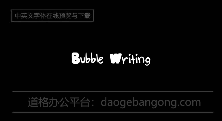 Bubble Writing