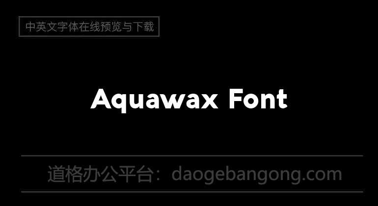 Aquawax Font