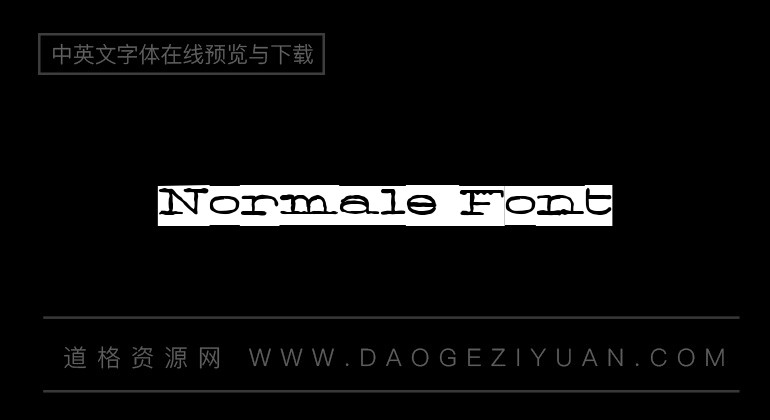 Normale Font