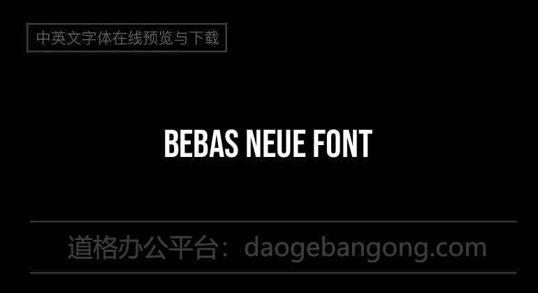Bebas Neue Font