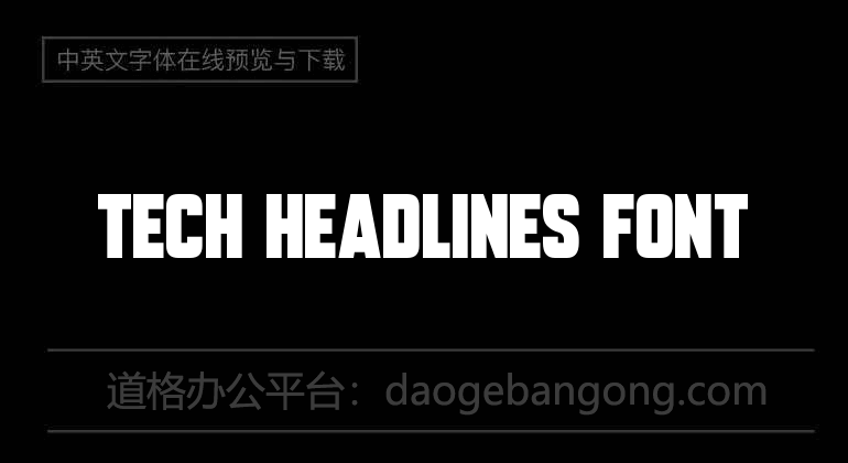 Tech Headlines Font