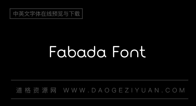 Fabada Font