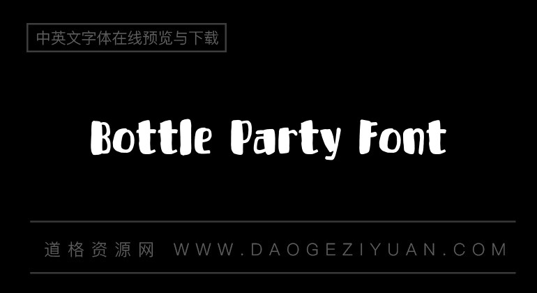 Bottle Party Font