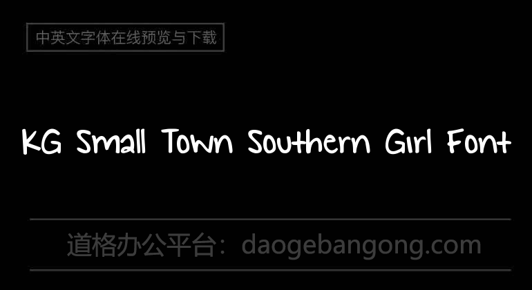 KG Small Town Southern Girl Font