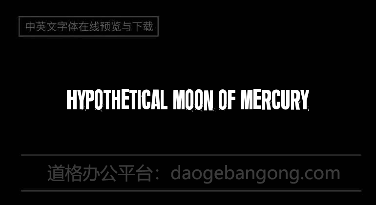 Hypothetical Moon Of Mercury