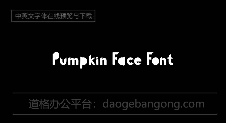 Pumpkin Face Font