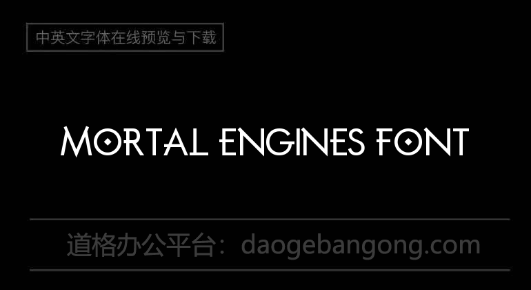 Mortal Engines Font