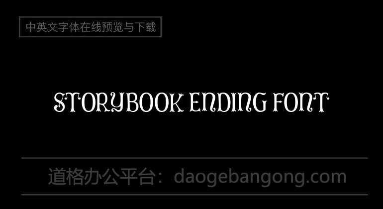 Storybook Ending Font