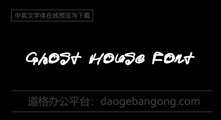 Ghost House Font