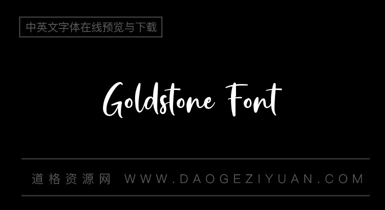 Goldstone Font