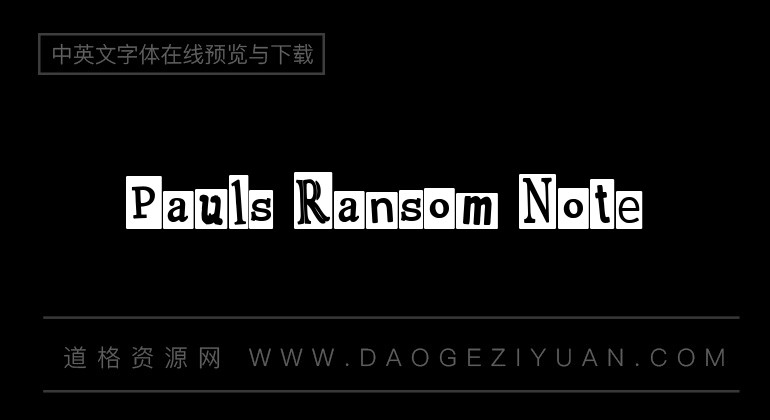 Pauls Ransom Note