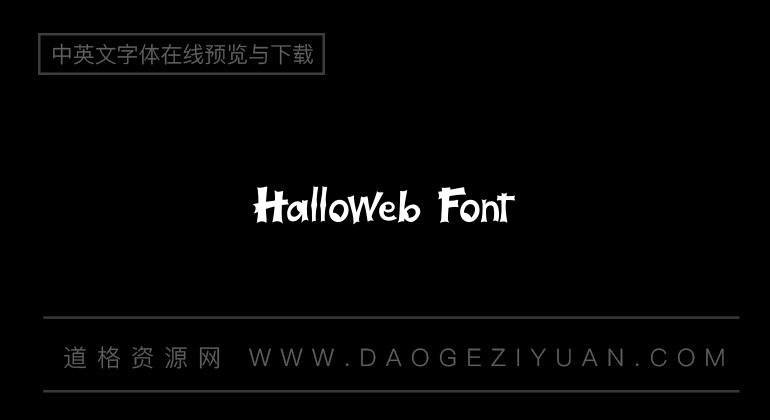 Halloweb Font