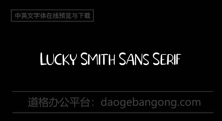 Lucky Smith Sans Serif