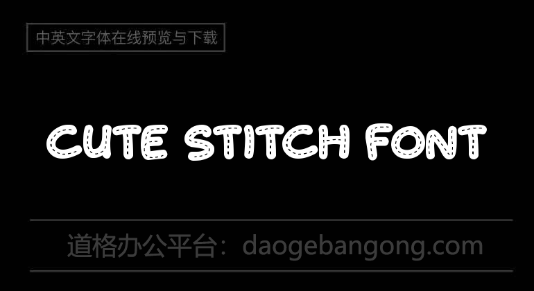 Cute Stitch Font