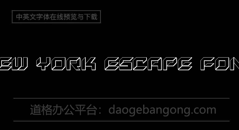 New York Escape Font