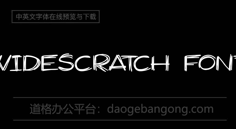 Widescratch Font