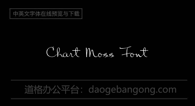Chart Moss Font