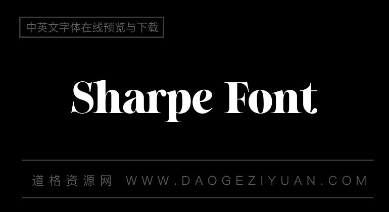 Sharpe Font