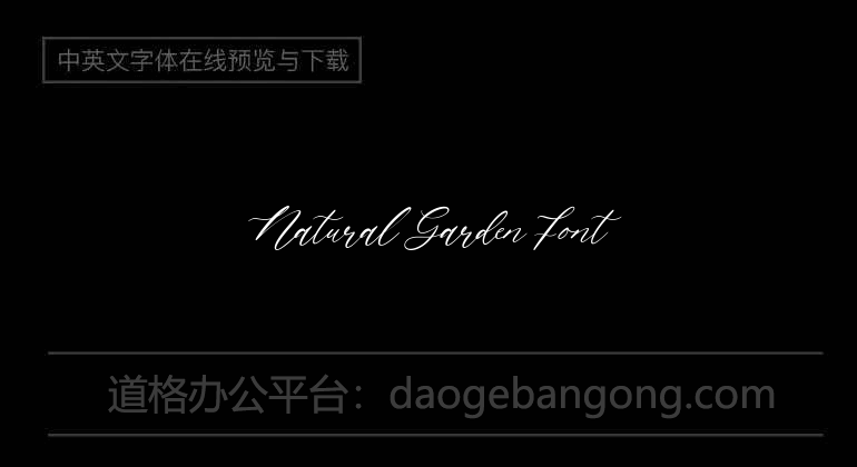 Natural Garden Font