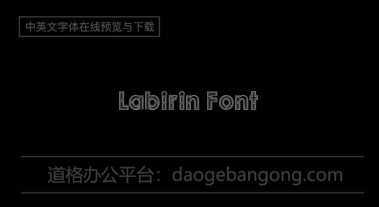 Labirin Font字体-英文字体免费字体下载在线转换-道格办公