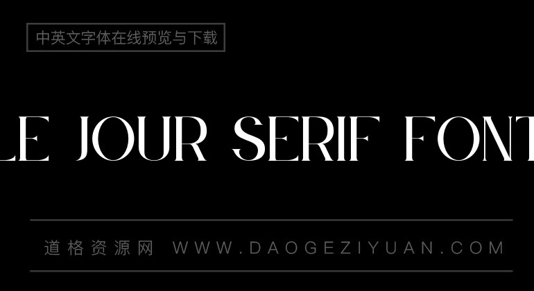 Le Jour Serif Font