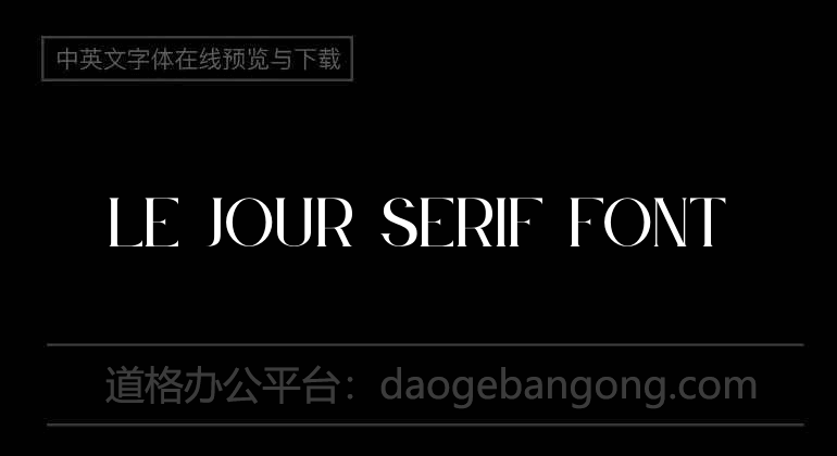 Le Jour Serif Font