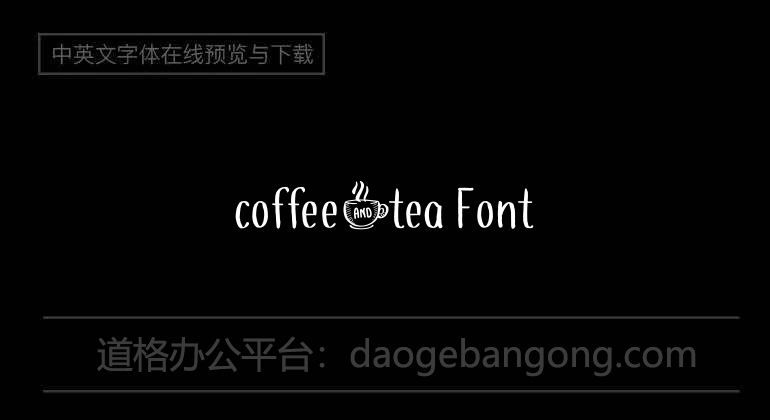 coffee+tea Font
