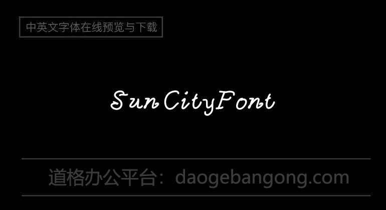 Sun City Font