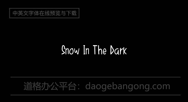 Snow In The Dark