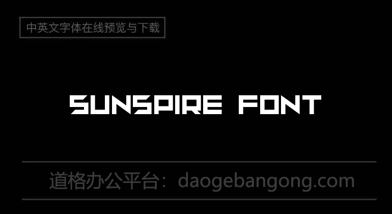 sunspire Font