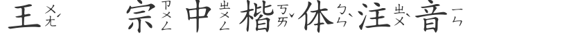 Wang Hanzong Chinese script phonetic notation