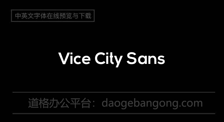 Vice City Sans