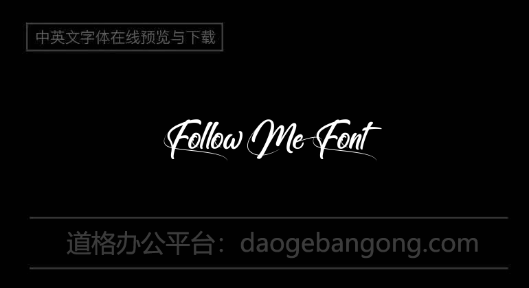 Follow Me Font