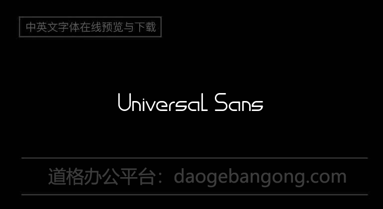 Universal Sans