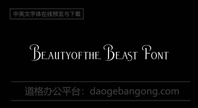 BeautyoftheBeast Font